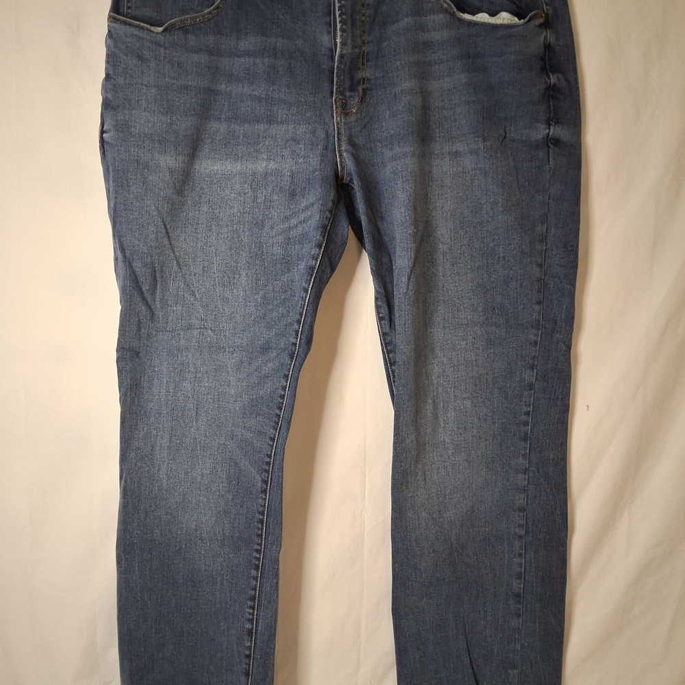 Arizona‎ Jean Company Relaxed Straight Jeans in Blue Denim